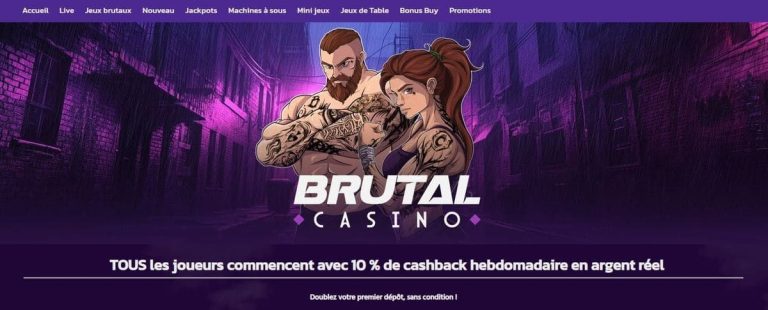 Brutal Casino bonus bienvenue