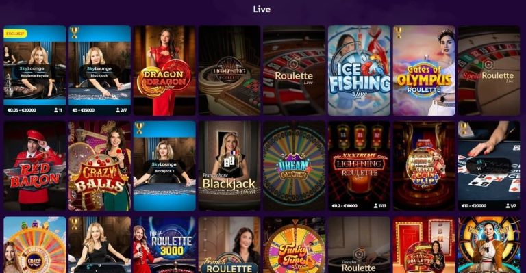 Brutal Casino jeux en direct